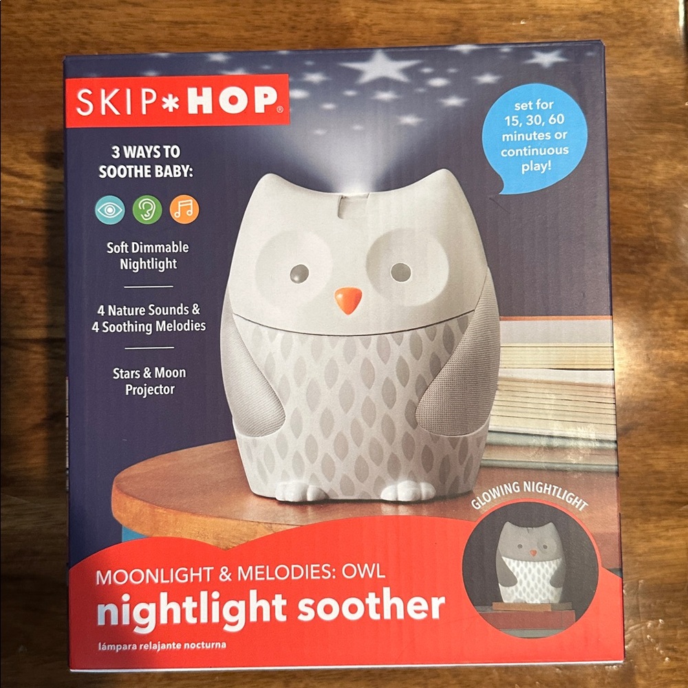 Skip Hop Owl Nightlight with Gray and Orange Accents